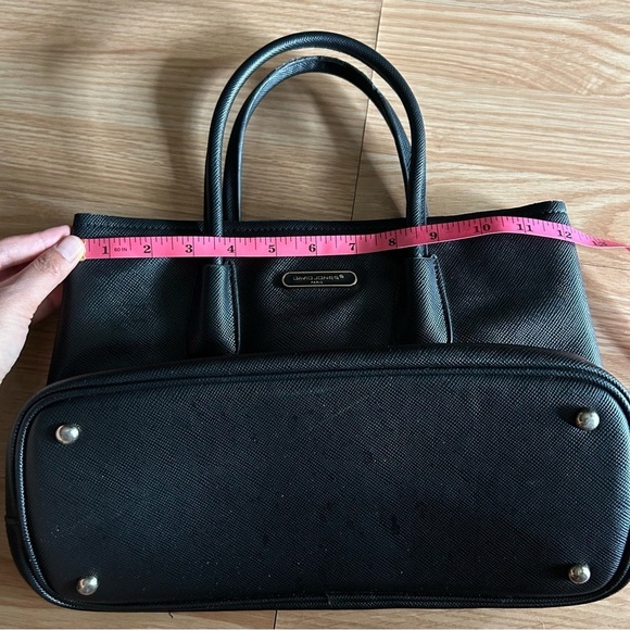 David Jones Paris Black Faux Leather Handbag - Picture 10 of 12